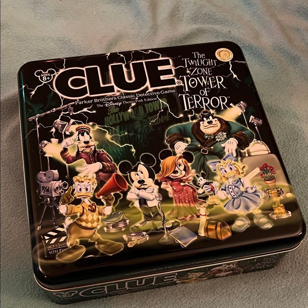 Disney Clue Twilight Zone Tin - Black and White